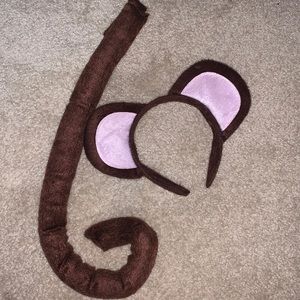 Halloween Monkey costume tail and ears